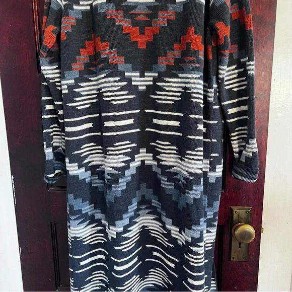 Pendleton Blue and Orange Patterned Cardigan - Picture 13 of 15